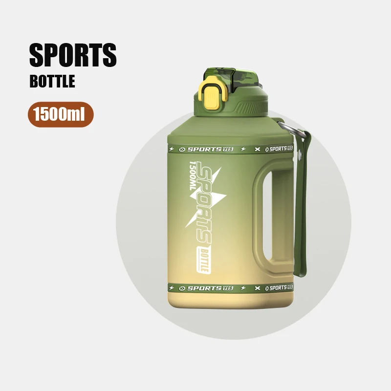 Tide cool ton ton bucket square gradient with straw outdoor sports bottle