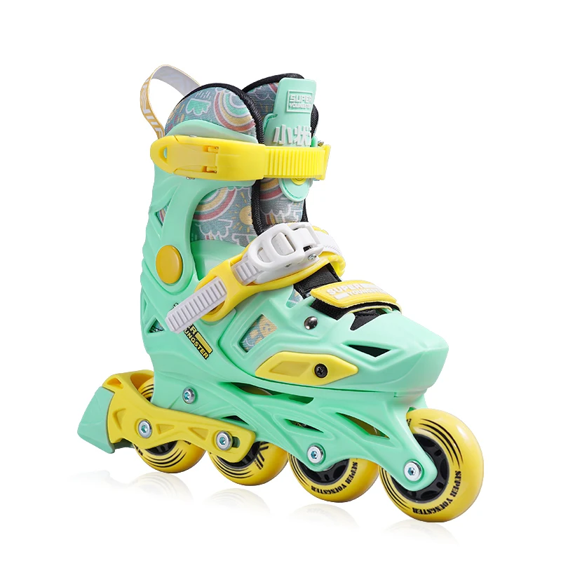 Hot Sale Children Favorite Bright Color Telescopic Adjustable Inline Roller Skates Shoes