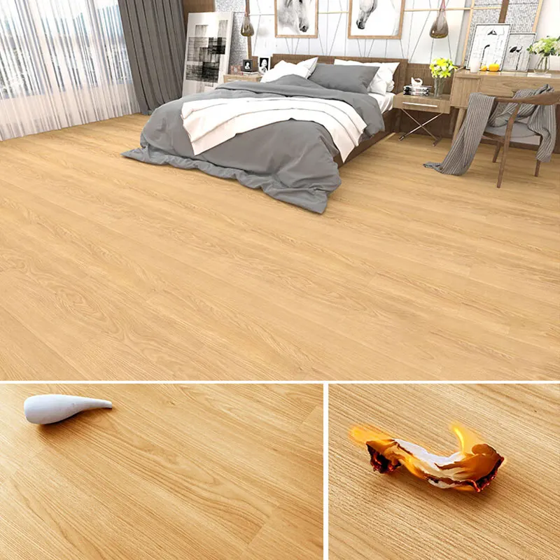 Waterproof Wood Grain 7mm 8mm 9mm 12mm Pvc Click Lock Laminate Flooring