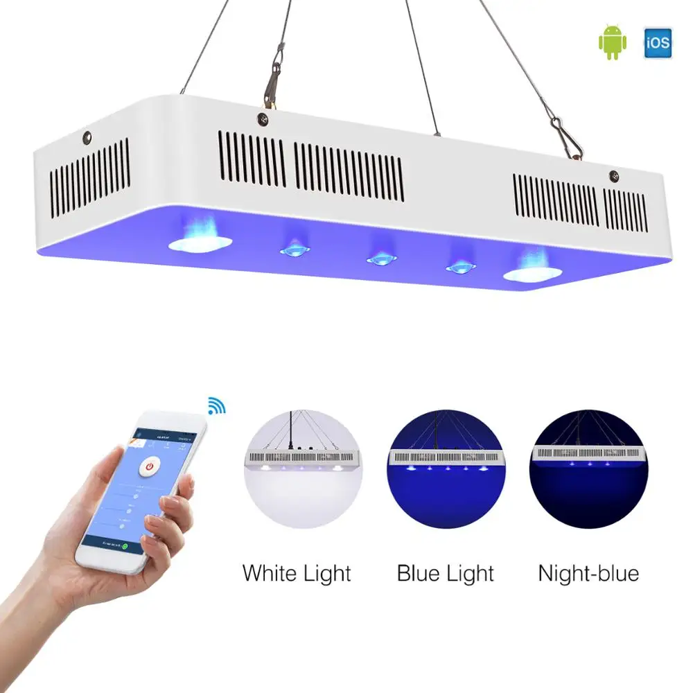 
COB LED Aquarium Lighting WiFi Smart Reef LED Light for Fresh Water Plants 