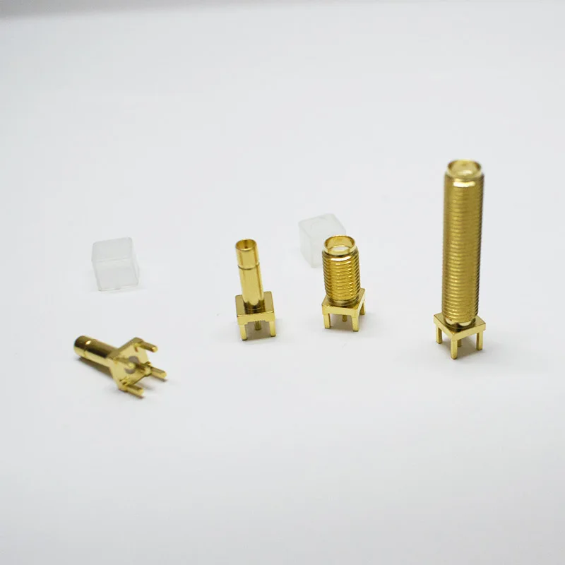 SMB male plug PCB straight mounted RF connector