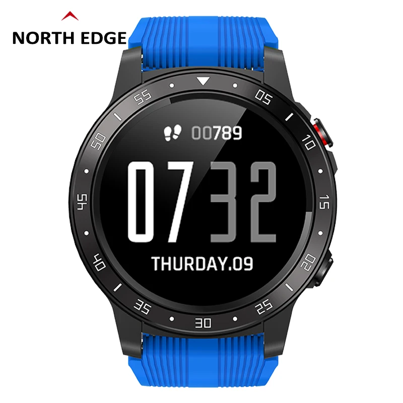 NEW NORTH EDGE Smart Sports Health Watch GPS Blood Pressure Heart Rate Altitude Air Pressure Compass BT Phone Smart Watch