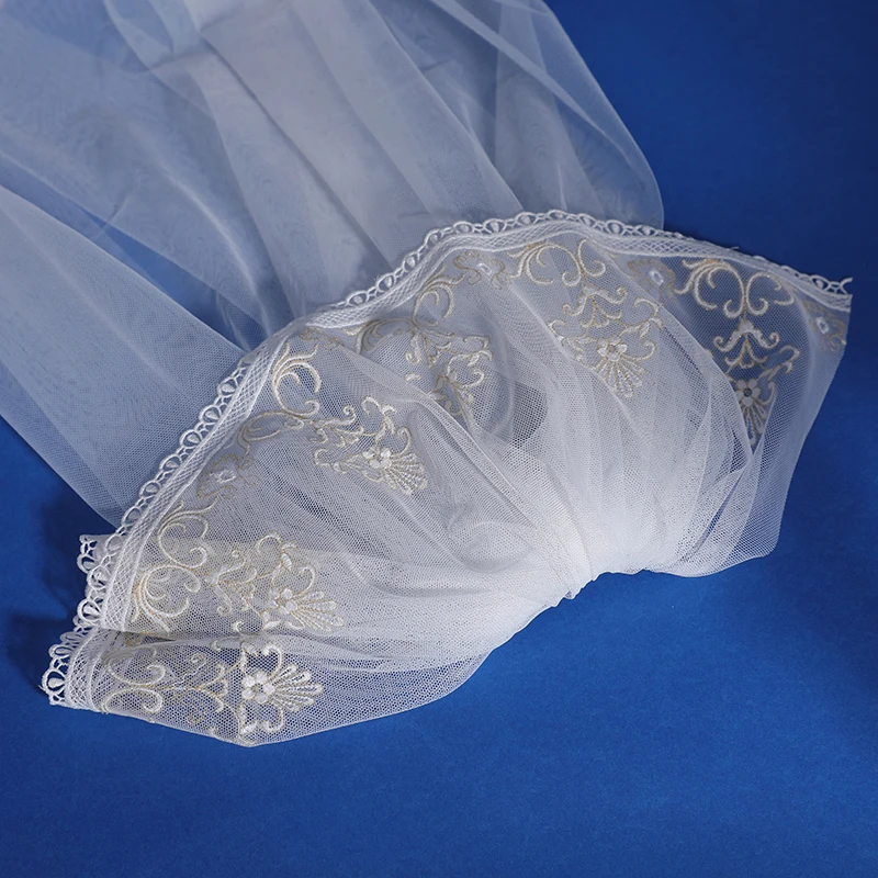 2023 Fashion Cathedral Bridal Long Veils Soft Tulle One Layer Veil For Wedding