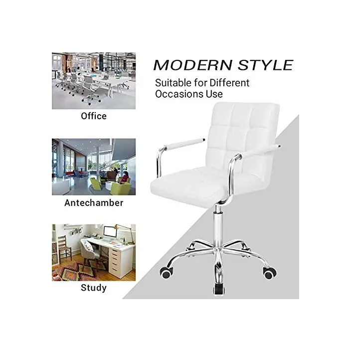 Comfortable Ergonomic Boss Pu Leather Sillas Oficina Swivel Chromed Based Executive Office Chairs