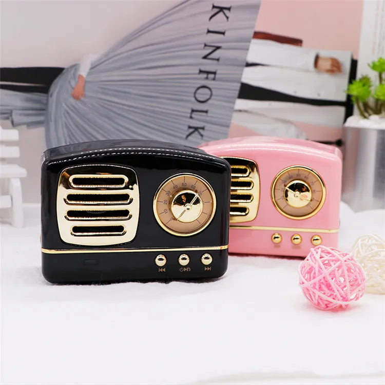 Music Mini High End Quality Vintage Loud Smart Cooler Box Radio Fm Usb Speaker Wireless Portable With Fm Radio Usb