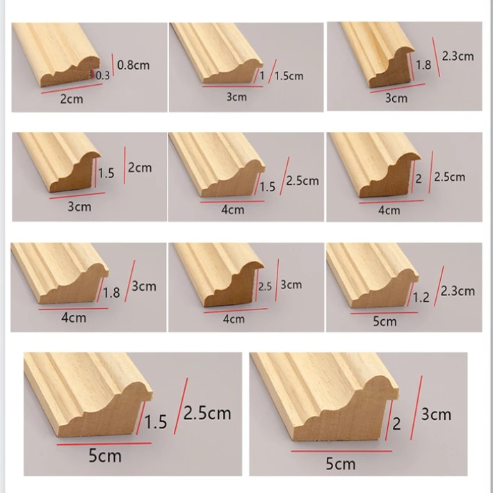 Decorative Moldings crown cornice Wholesale Interior Mdf Moulding for Furniture Book Cabinet living room ceiling corner