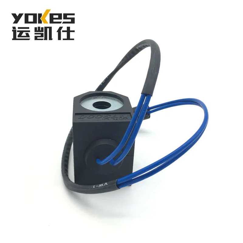 DH215-7 Solenoid Valve Coil 24V DH225-7 DH220-5 Excavator Parts for DOOSAN DAEWOO