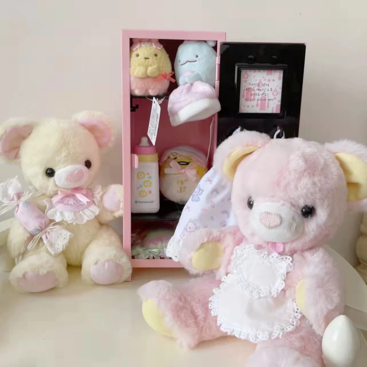 Pink Single Key Lockable Creative Metal Toy Small Mini Locker for Kids