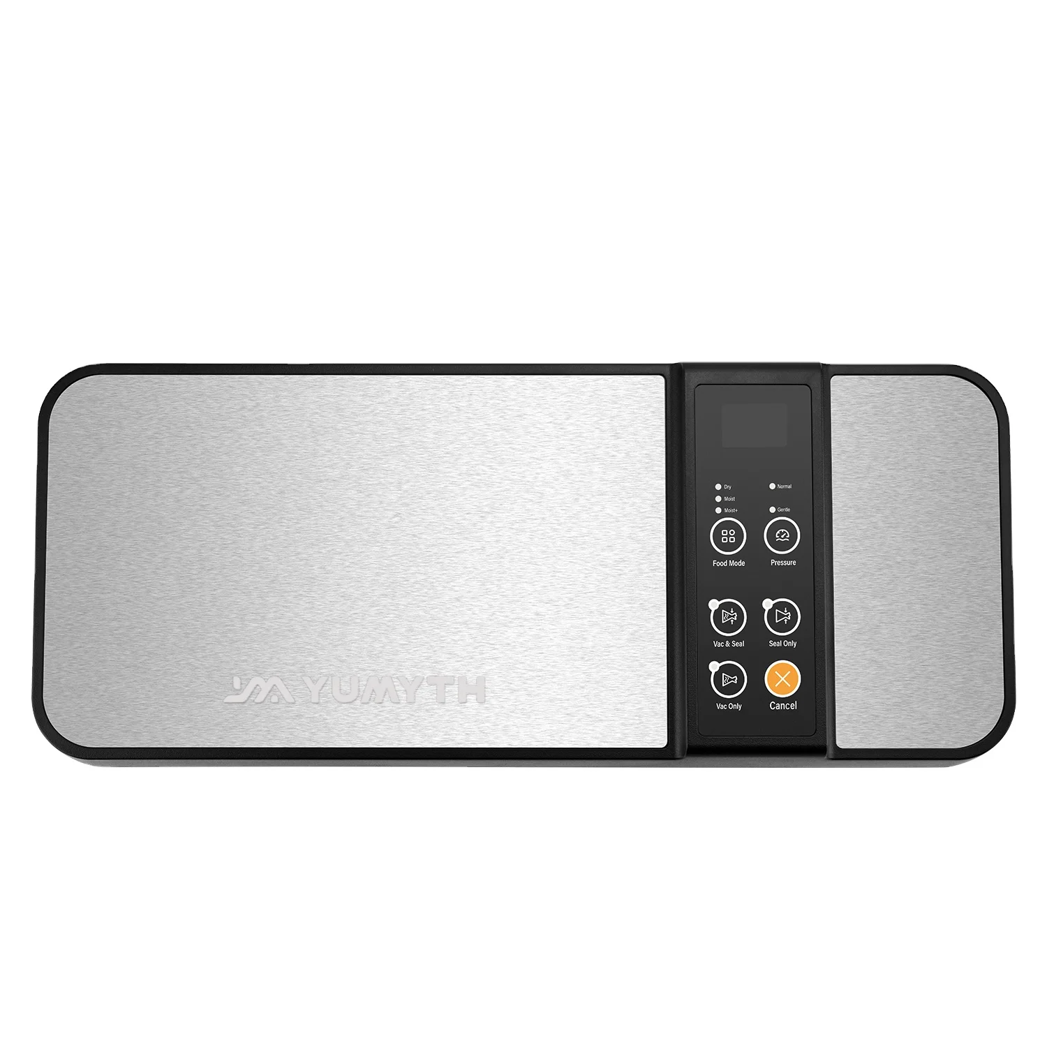 Factory Direct Sales Plastic Stainless Steel Household Food Vacuum Sealer With LED Indicator Built-in Bag Cutter Roll Chamber