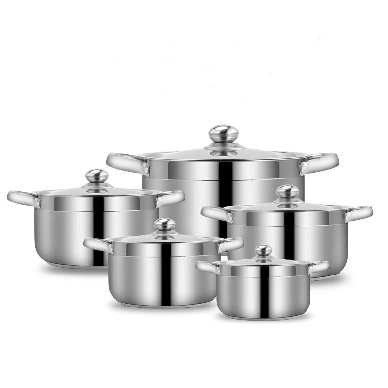 
good selling stainless steel cooking pots cookware set soup and stock pot 