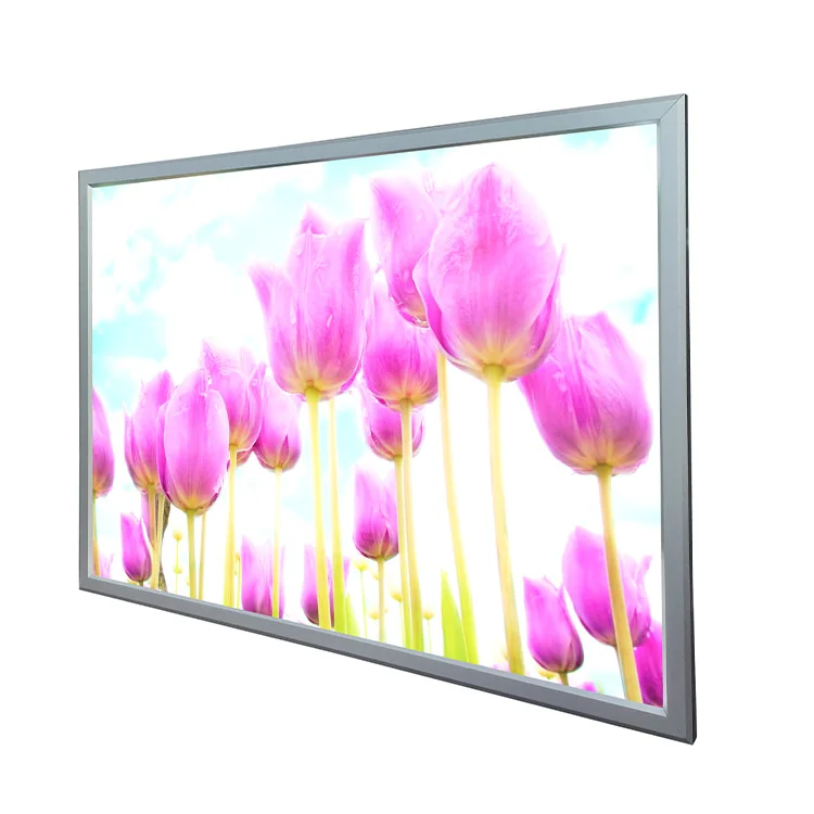 Тонкий светодиодный световой короб знак 24x24 оснастка открытая рамка