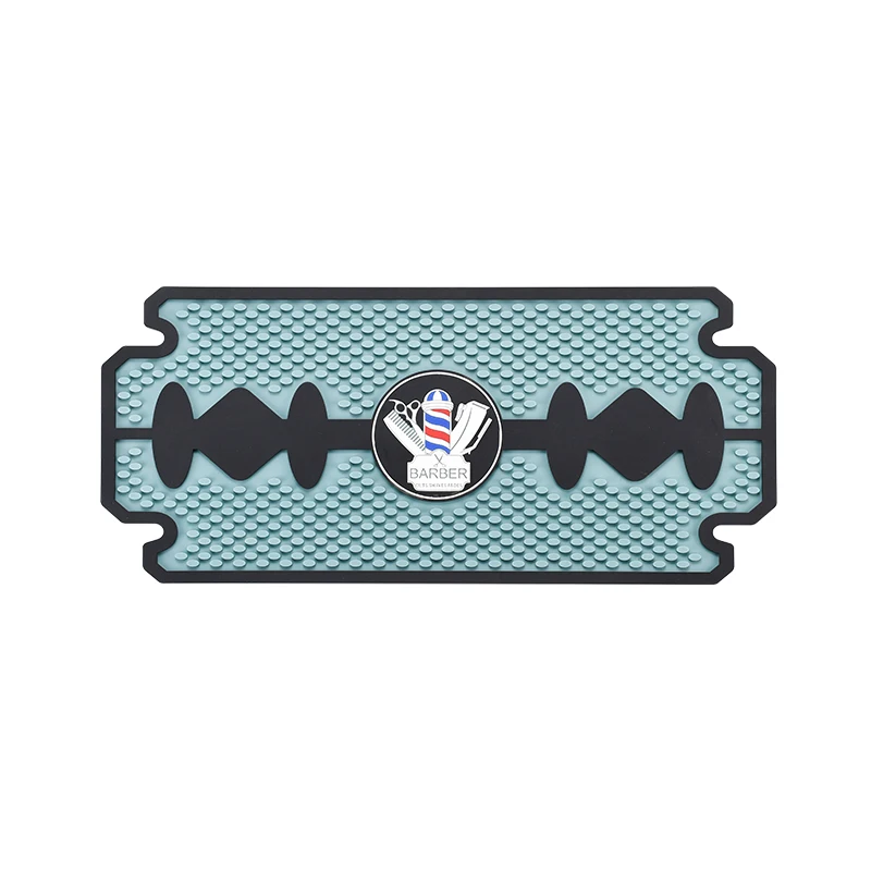 Personal Customized Hair Barber Mat Salon Flexible PVC Rubber Nonslip Salon hairdressing Barber Mat for Clippers Salon Tools