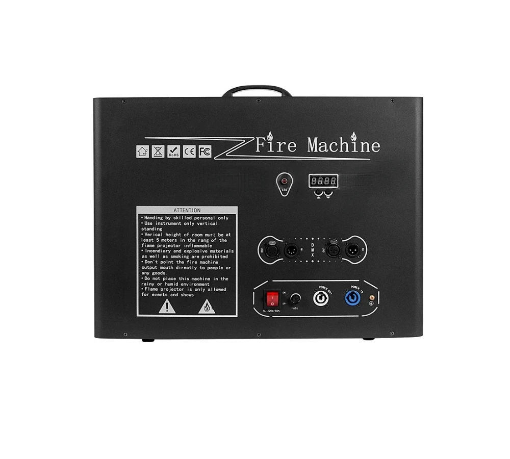 New products shoot 6m Flame Projector Dmx Propane Flame Thrower with Safe Channels 5 Head Stage Fire flame Machine