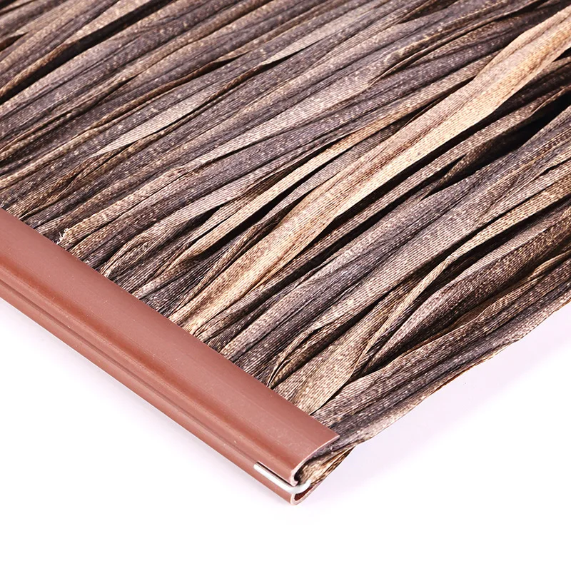 New Simulated Thatch Tile Roof Artificial Straw Fake Grass Flame Retardant and Anti-corrosion Plastic, Scenic Villa Decoration