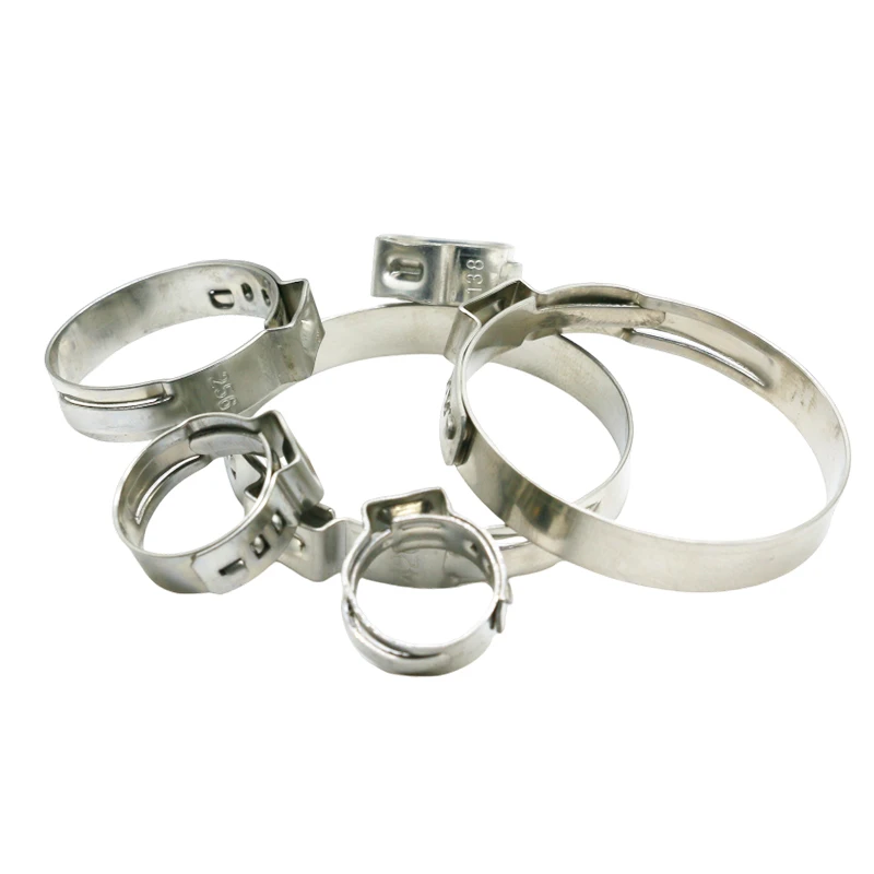 Новый популярный 304 зажим для одного уха из нержавеющей стали 360 градусов герметичный быстрого захвата