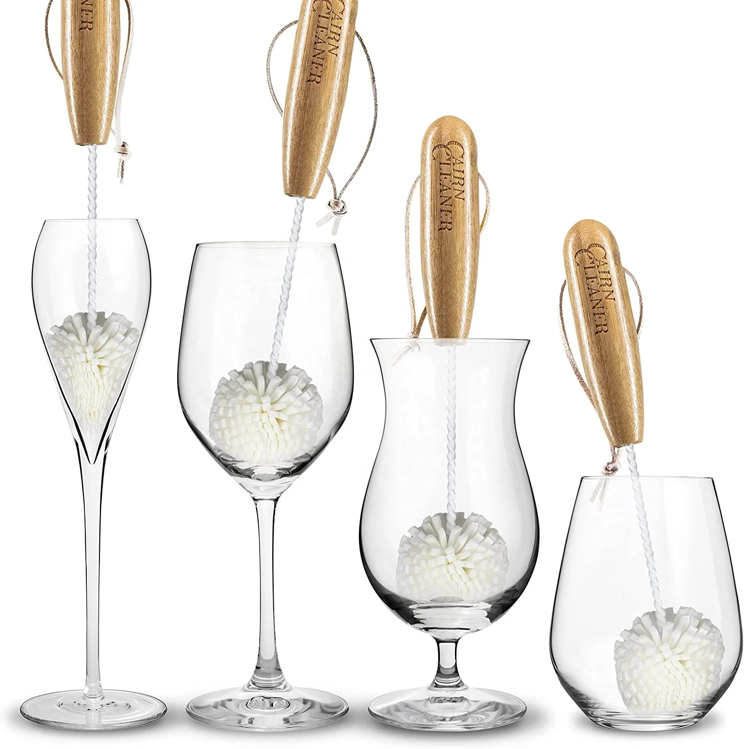 flexible Easy to use and to clean  Whiskey Tasting Glass Brush