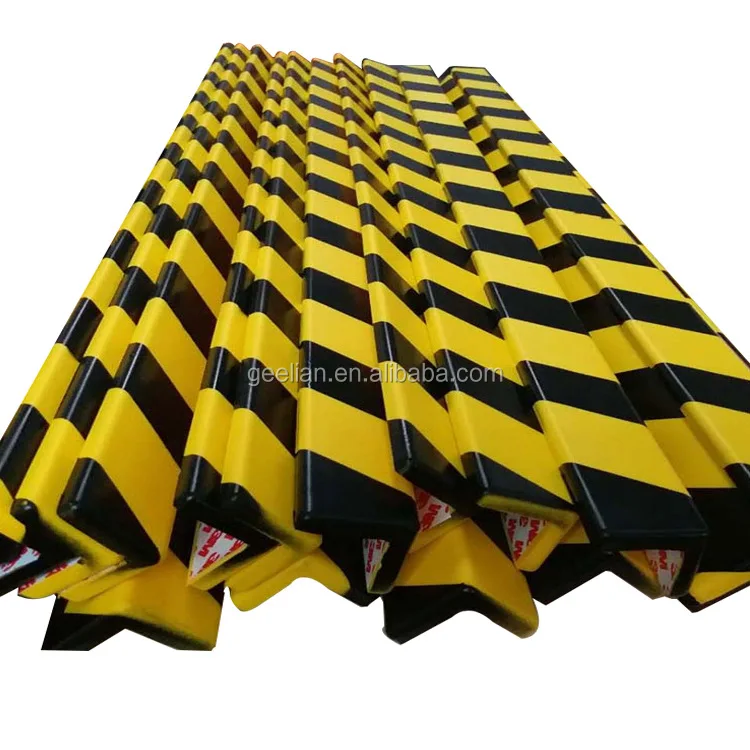 High density customized corner NBR parking garage column protector foam,Yellow/Black Extra Thicker Brown Edge & Corner Guard Set