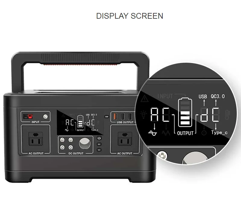 
Off Grid Portable Charger 520Wh 140400mAh Battery Power Pack 220V Camping Generator Power Station for Phone Laptop Drone 