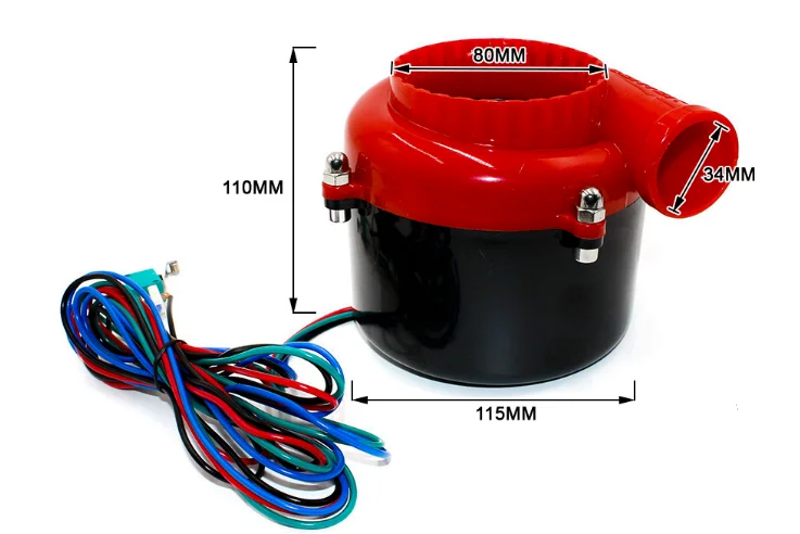 
Universal Electronic turbo Car Fake Dump Valve Turbo Blow Off Valve Sound Electric Turbo Blow Off Analog Sound BOV 