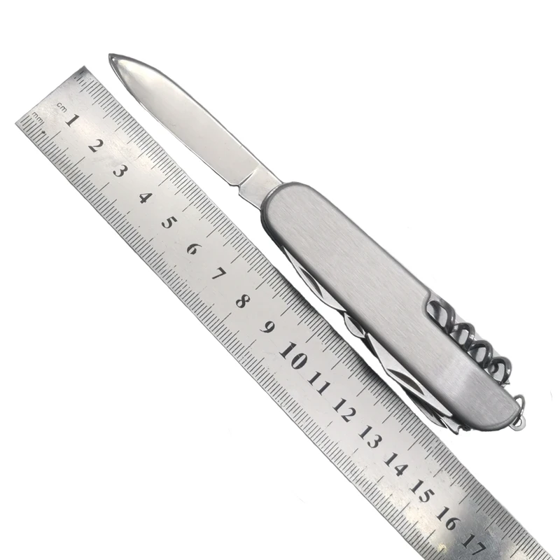 Wholesale folding multi tool keychain multifunctional swiss knife small pocket knife