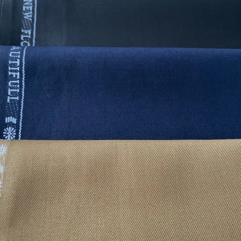 80 20 blended English selvedge twill plaid rayon viscose polyester fabric wool suit TR fabric for men