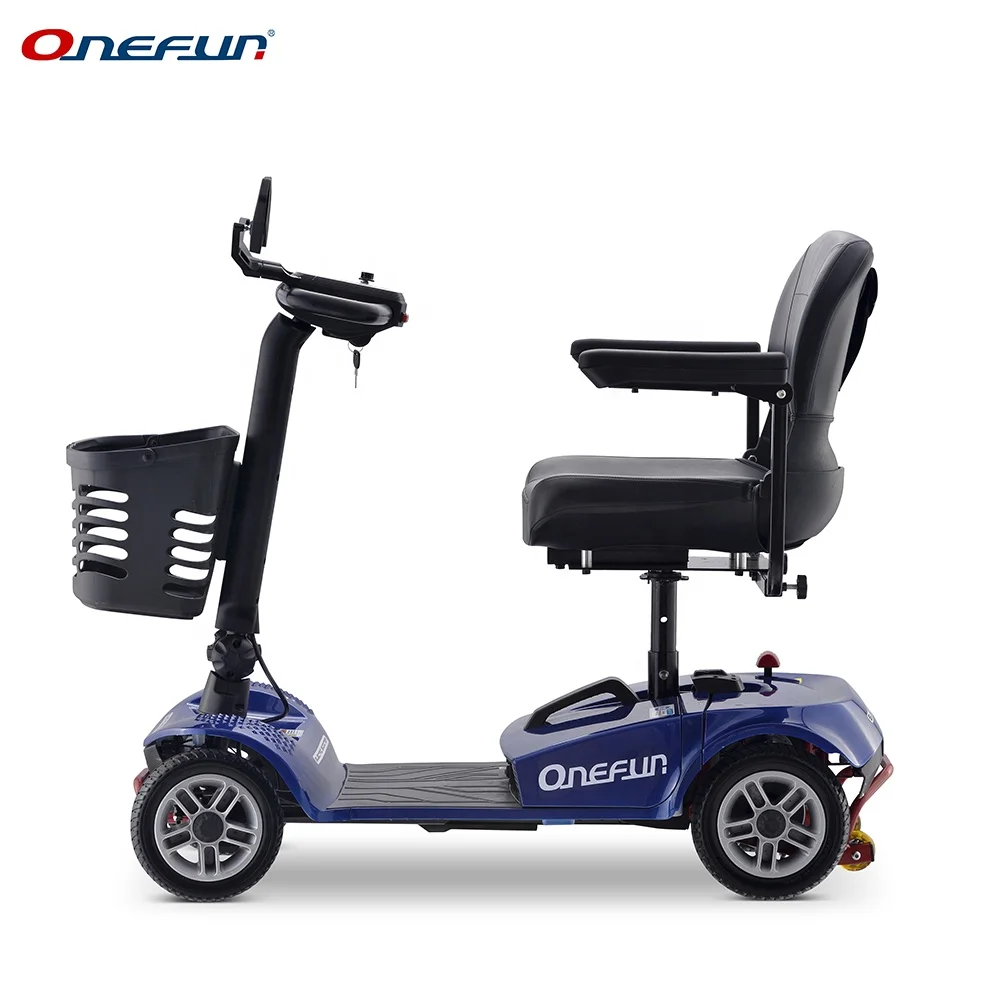 
small 24V 300W 4 wheel folding electric mobility scooter for disabled or handicapped 