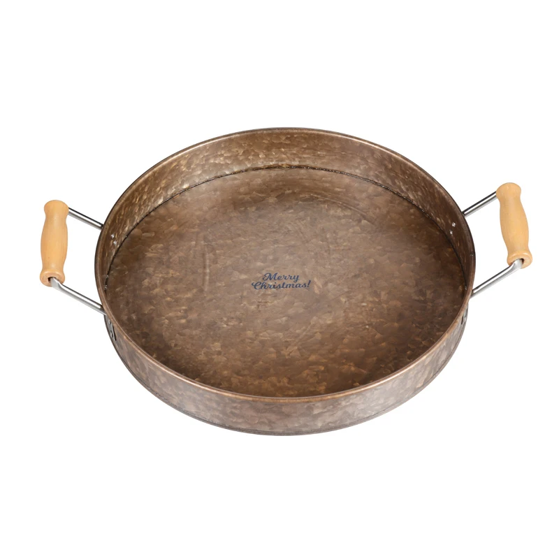 Custom Retro Wholesale Party Metal Copper Wine Champagne Beer Bottle Drink Ice Cooler Beverage Bucket Tub