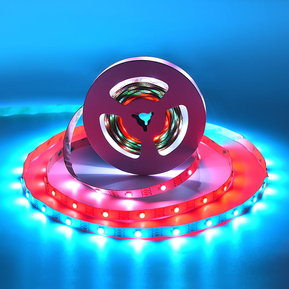 RGBIC Smart SMD5050 WS2812B WS2815 144 светодиодов/м 5 В 12 пиксель Rgbic светодиодные полосы света