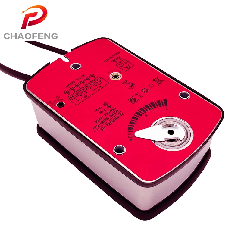 5Nm 230V ON/OFF Motor Damper Actuator Damper HVAC System Rotory Electric Fire Smoke Control Air Motorized Damper Actuator