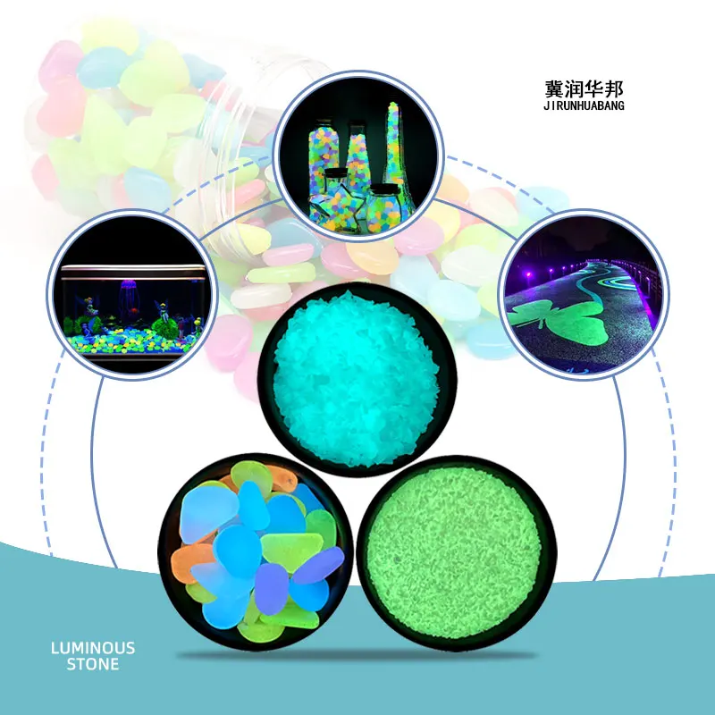 High Quality Luminous Stones Glow Powder 100 Mesh Glow In The Dark Stones For Concrete/Decoration/Sidewalk