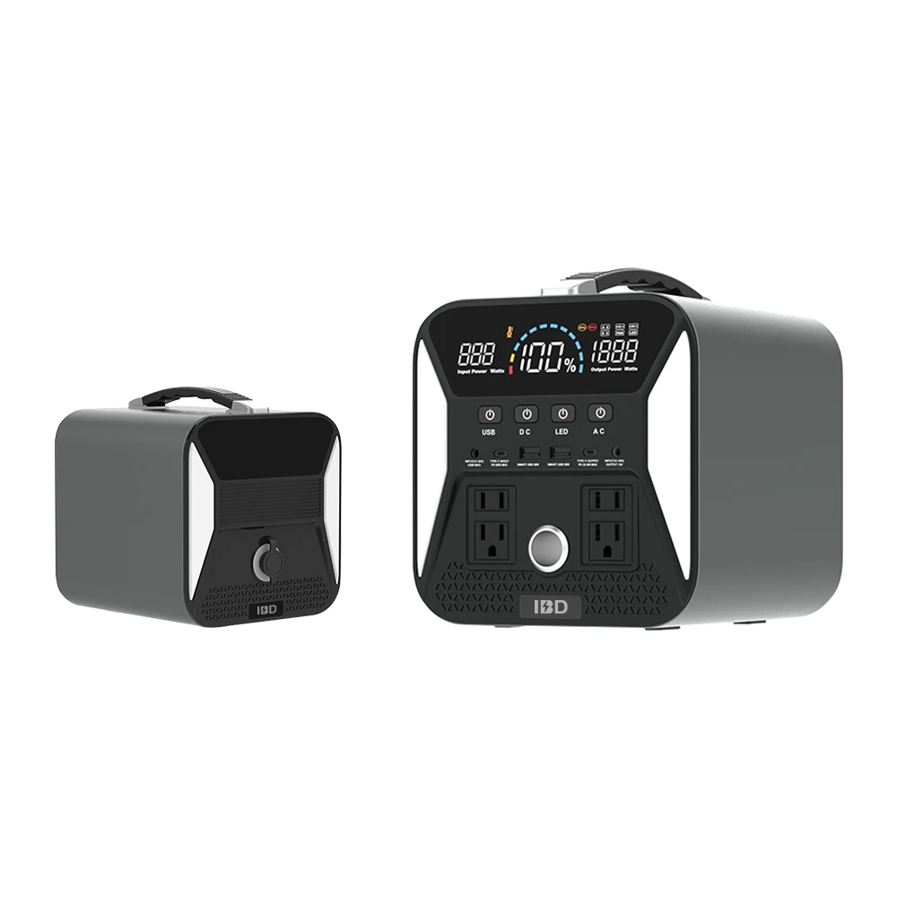 IBD New Arrival Power Banks Portable Solar Power Station Lifepo4 500W Lithium Battery Portable Charger,Solar Power Generators