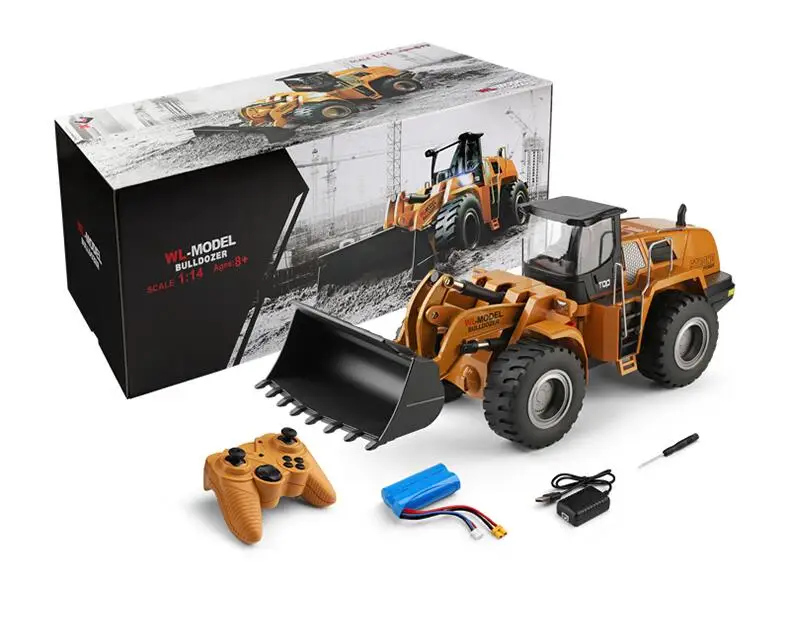 WL Toys 14800 New Toy 1:14 2.4G Mini Simulation Remote Control Excavator Toys with Music Light for Kids