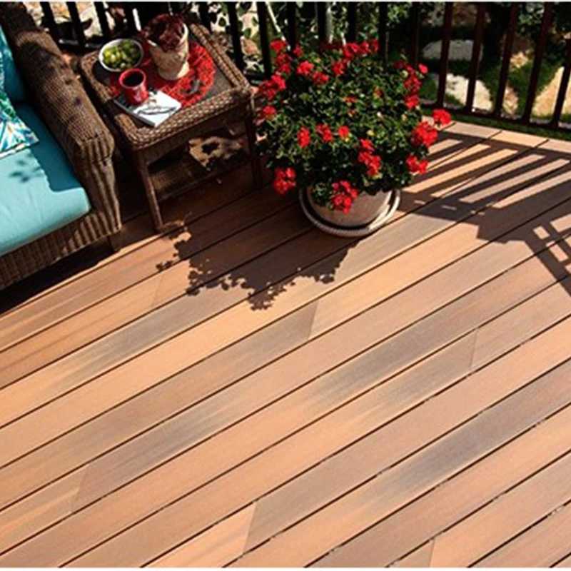 Hot sale New Seamless WPC Wood Decking Modern European Design Anti-Slip Outdoor Garden Flooring