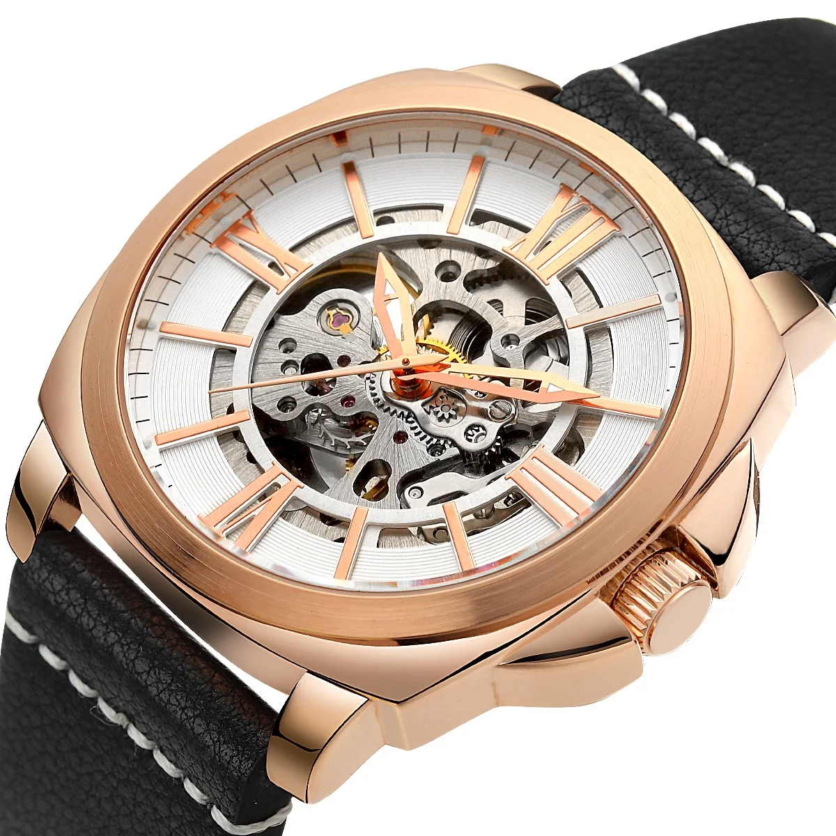 Best selling stainless steel Top Brand men Luxury gold wrist watch mechanical watches men luxury brand automatic