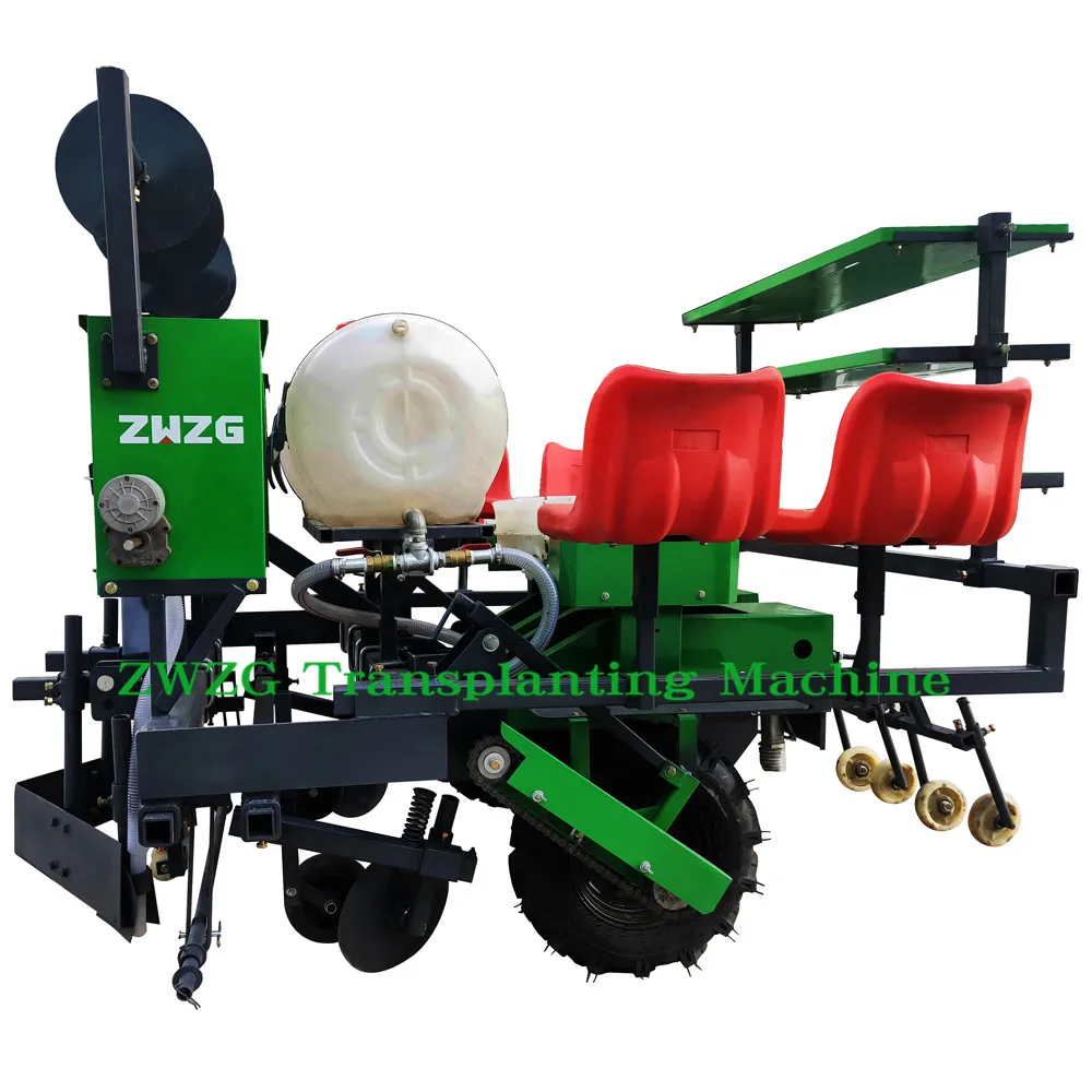 2ZBX-4A tractor-drawn vegetable seedling transplanter cabbages planting machine for farm machinery