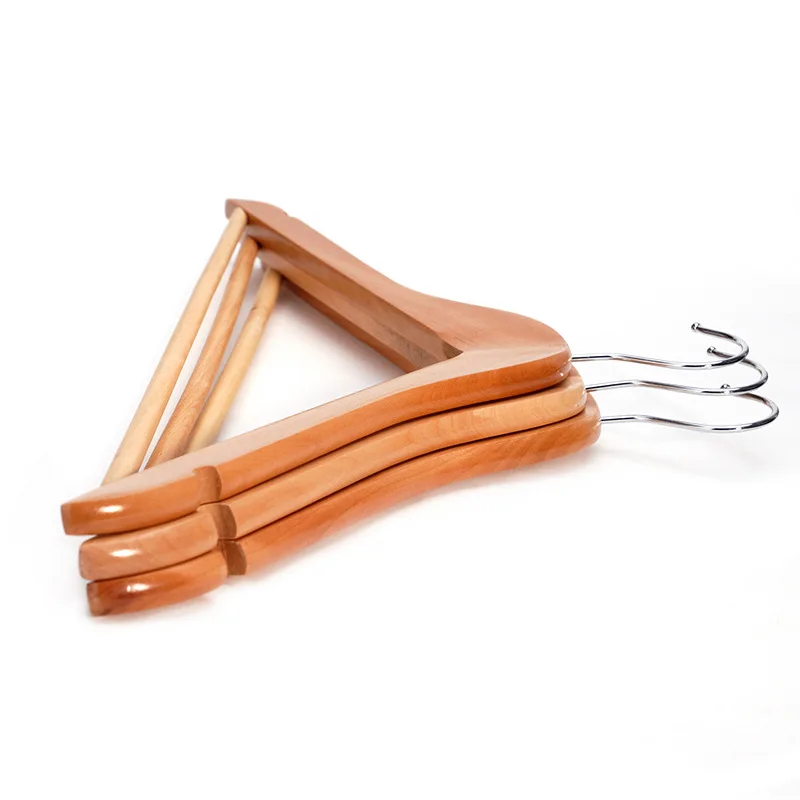 Hotel Custom Luxury Solid Classic Boutique Wooden Hanger