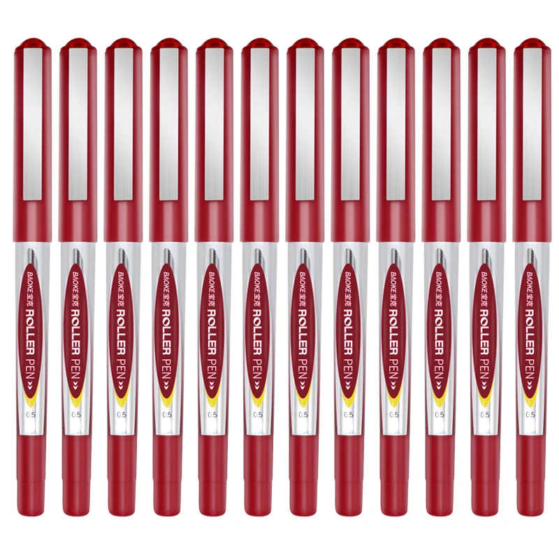 0.5mm cheap signature roller ball pen liquid ink rollerball pen with  metal clip DDP India fast deliver