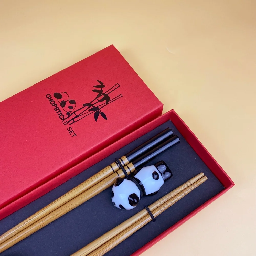 Wholesale Eco-friendly Bamboo chopsticks  Sushi stick  with holder customization logo of chopsticks