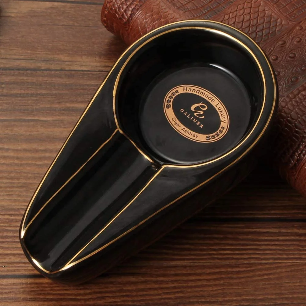 Travel Ceramic Cigar Ashtray for Home