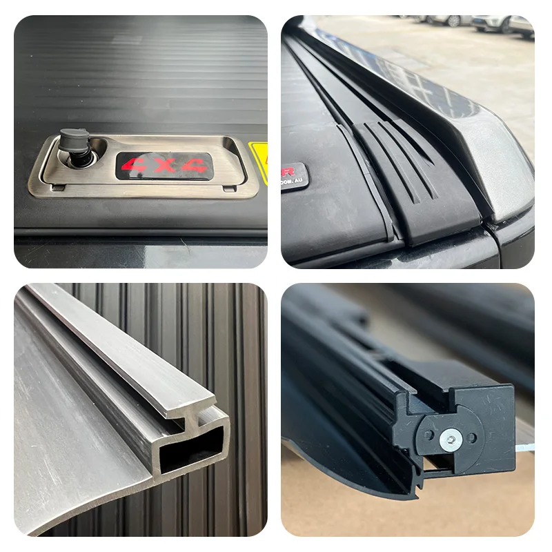 DirtyTruck Low Price Manual Tonneau Cover Lockable Roller Lid Bed Cover Hand Truck Cover For Dodge Ram 5.8 Inch No Built In Box