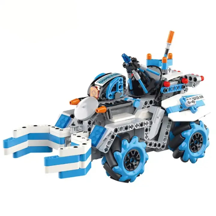 489PCS Educational Assembly Toys Intelligent Programming Building Block Remote Control Engineering Football Car Set