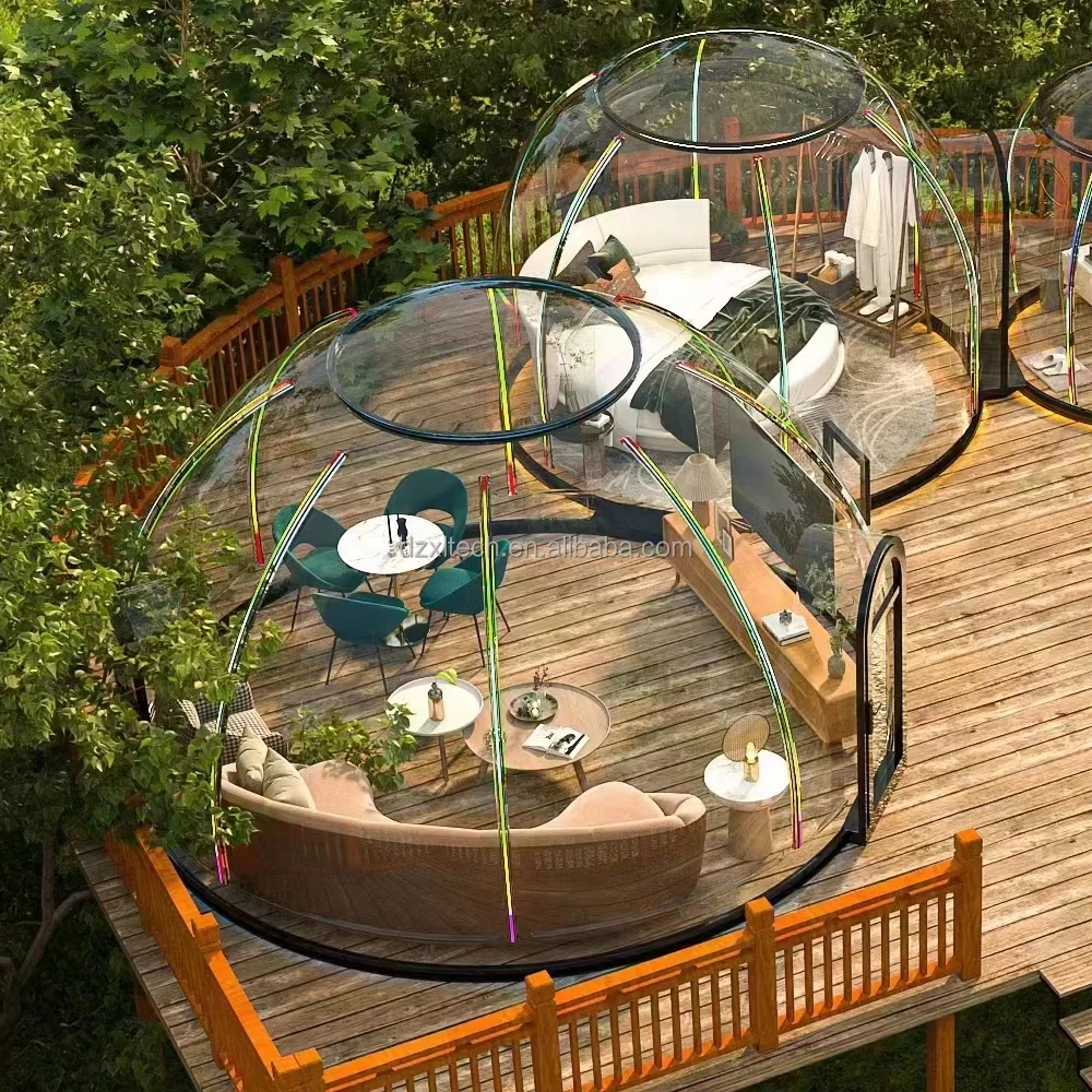 Modern Insulated Aluminum PC Dome Bubble Houses Stylish Durable for Year-Round Comfort in Outdoor Hotel Villa Park Applications