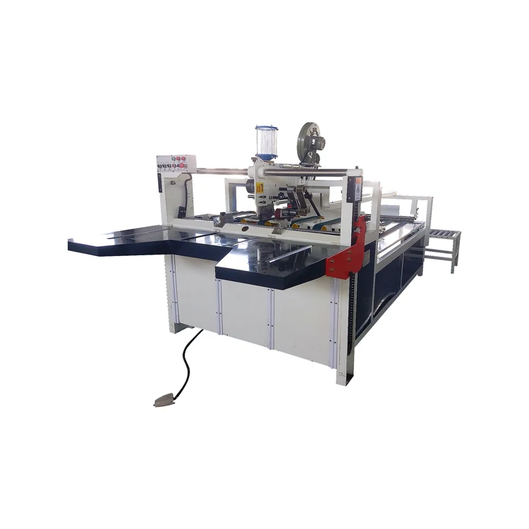 Normal cold glue semi-automatic box gluing machine semi automatic auto folder gluer