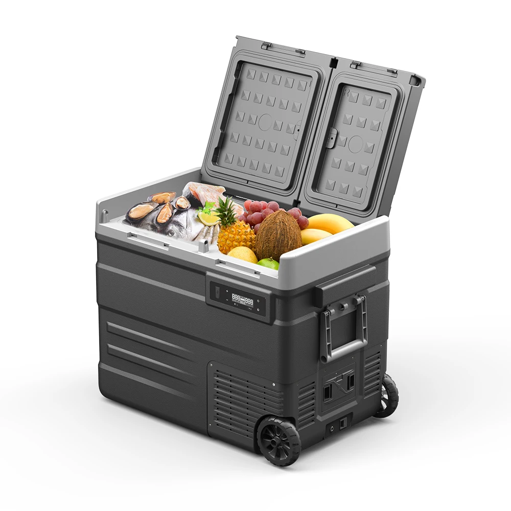 UD65E Alpicool car fridge dual zone Portable compressor Refrigerator for Car electric portable cooler 12v camping car freezer