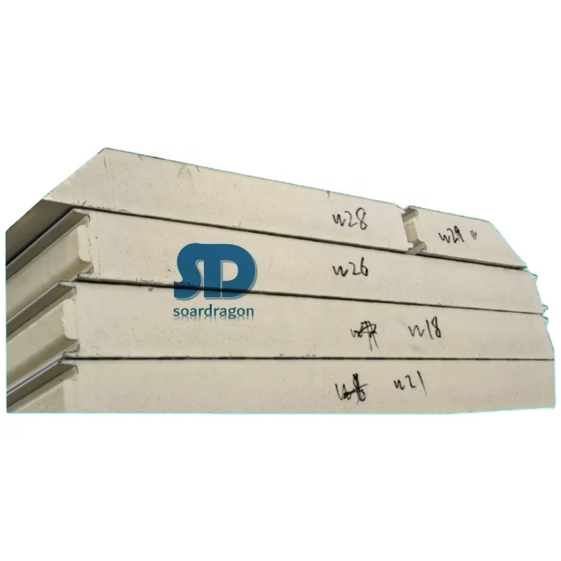 Soardragon 100mm Insulated Metal PIR Wall Pu Roof Panel Poliuretan Polyurethane Sandwich Panel Cold Room Panels