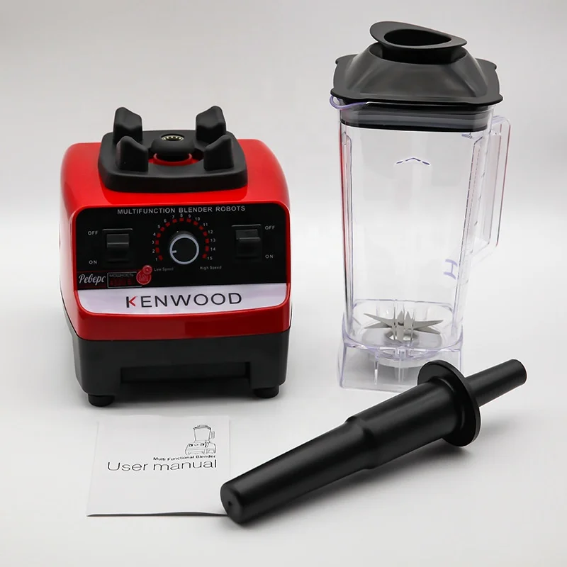 Supermarket hot sale commercial food mixer juice blender 2 in 1 kenwoods blender for household