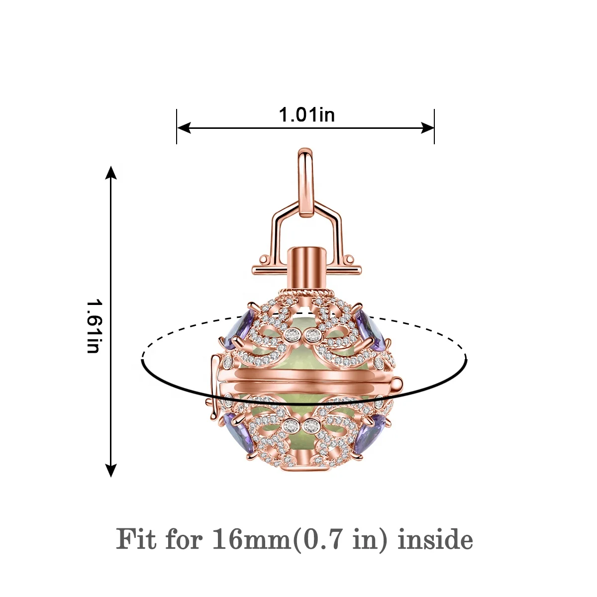 Dongguan Changda Jewelry Factory High Quality Bola Wholesale OEM Design Dreamcatcher Design Cage Pendants