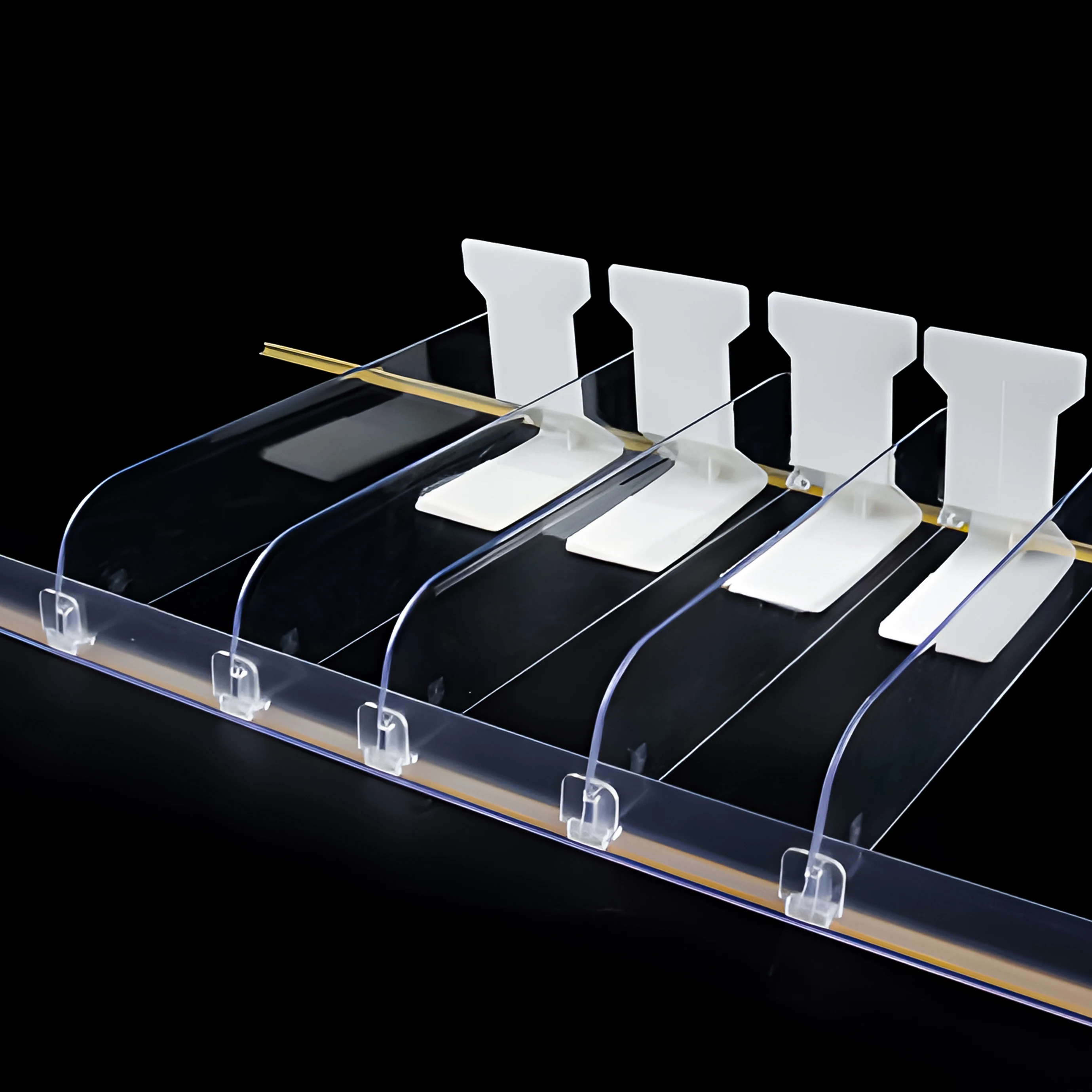 Free Sample Supermarket Fridge Display Shelf Pusher Automatic Glide Organiser Shelf Pusher System