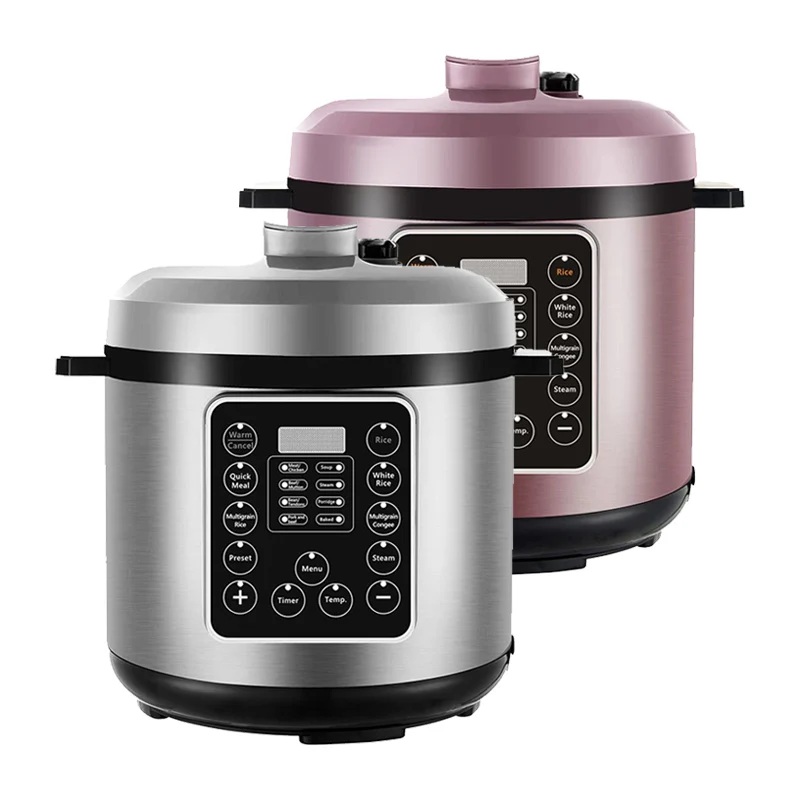Kitchen Cooking Smart Automatic Timing Microcomputer Switch Stainless Steel Electric Pressure Cooker With Parts
