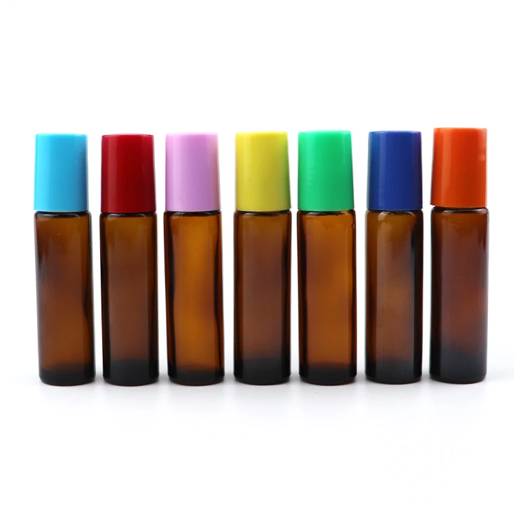 Leak proof 5ml 10ml 15ml roller bottle amber essential oil roller bottle essential oil roller bottle boxes
